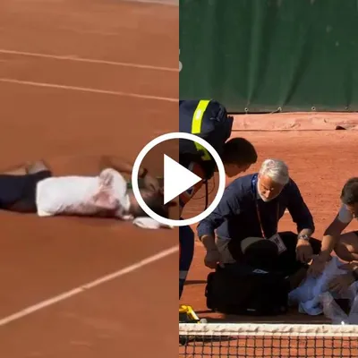Impacto en Roland Garros: tenista colapsa y se desploma tras una batalla de 5 horas