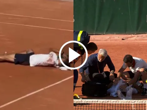 Impacto en Roland Garros: tenista colapsa y se desploma tras una batalla de 5 horas