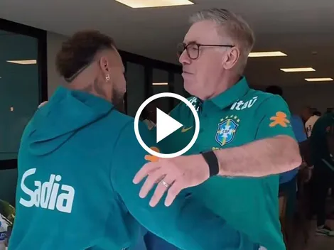 VIDEO: Así fue la bienvenida de Ancelotti a Neymar en la Selección de Brasil