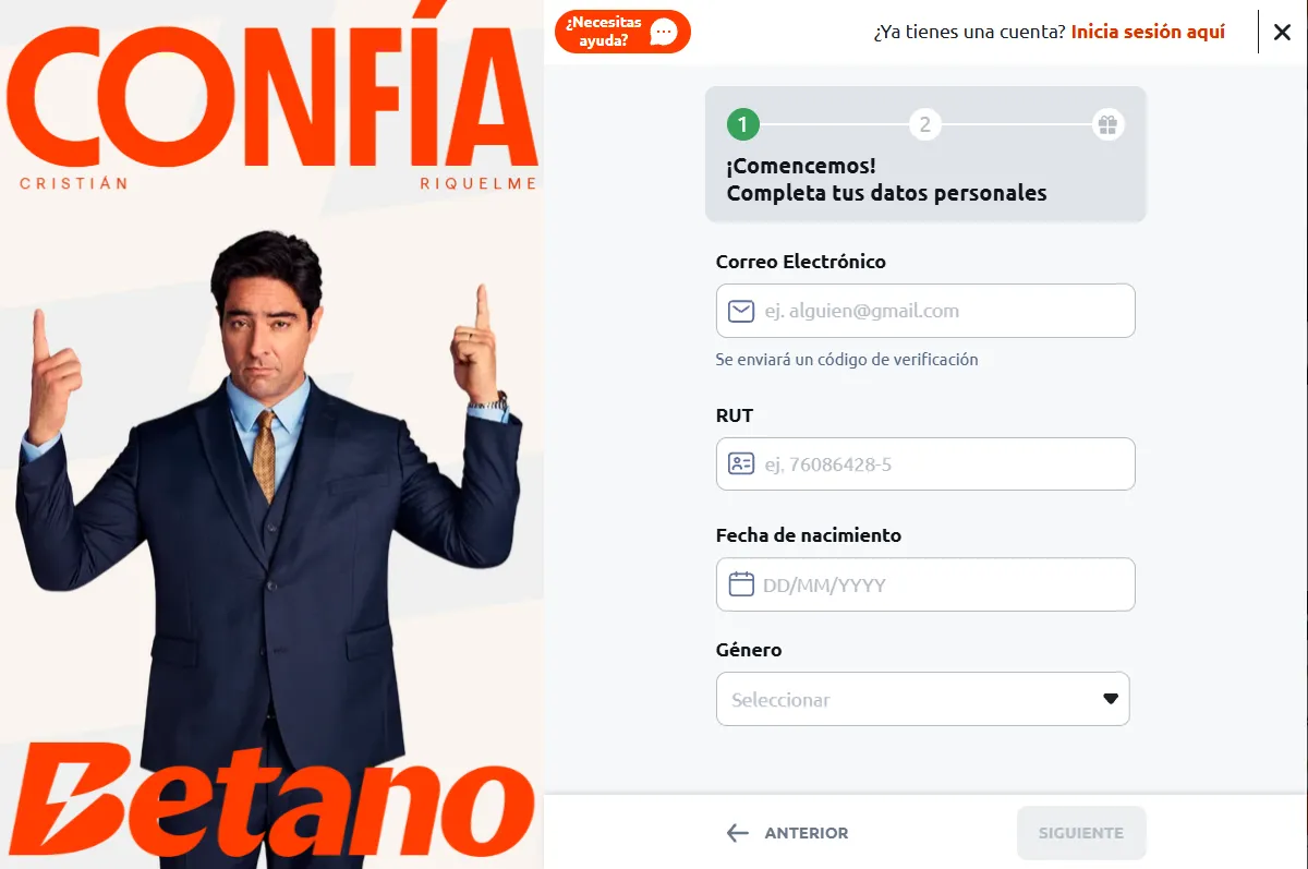 Registro para apostar al Mundial con Betano