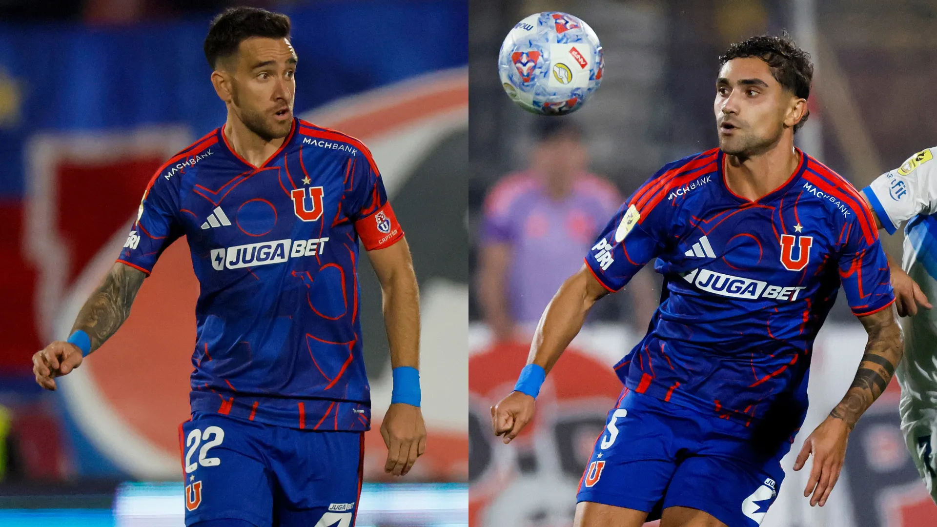 Matías Zaldivia y Nicolás Ramírez se ausentarán en Universidad de Chile. (Imágenes: Photosport)