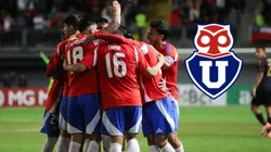 La presencia del ex U llamó la atención de los hinchas azules en el Estadio Nacional.