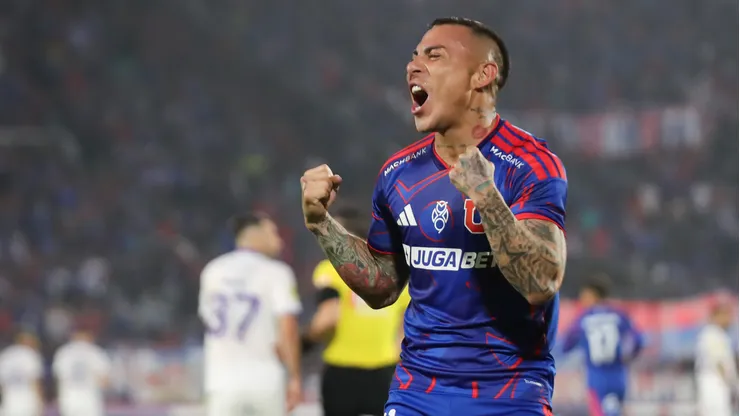 Eduardo Vargas le dio el triunfo a la U ante Deportes Concepción. (Foto: Felipe Zanca/Photosport)