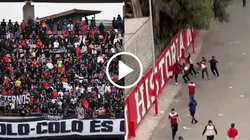 Hinchas de Colo Colo sufrieron violento ataque en La Serena. (Foto: Photosport/Captura)