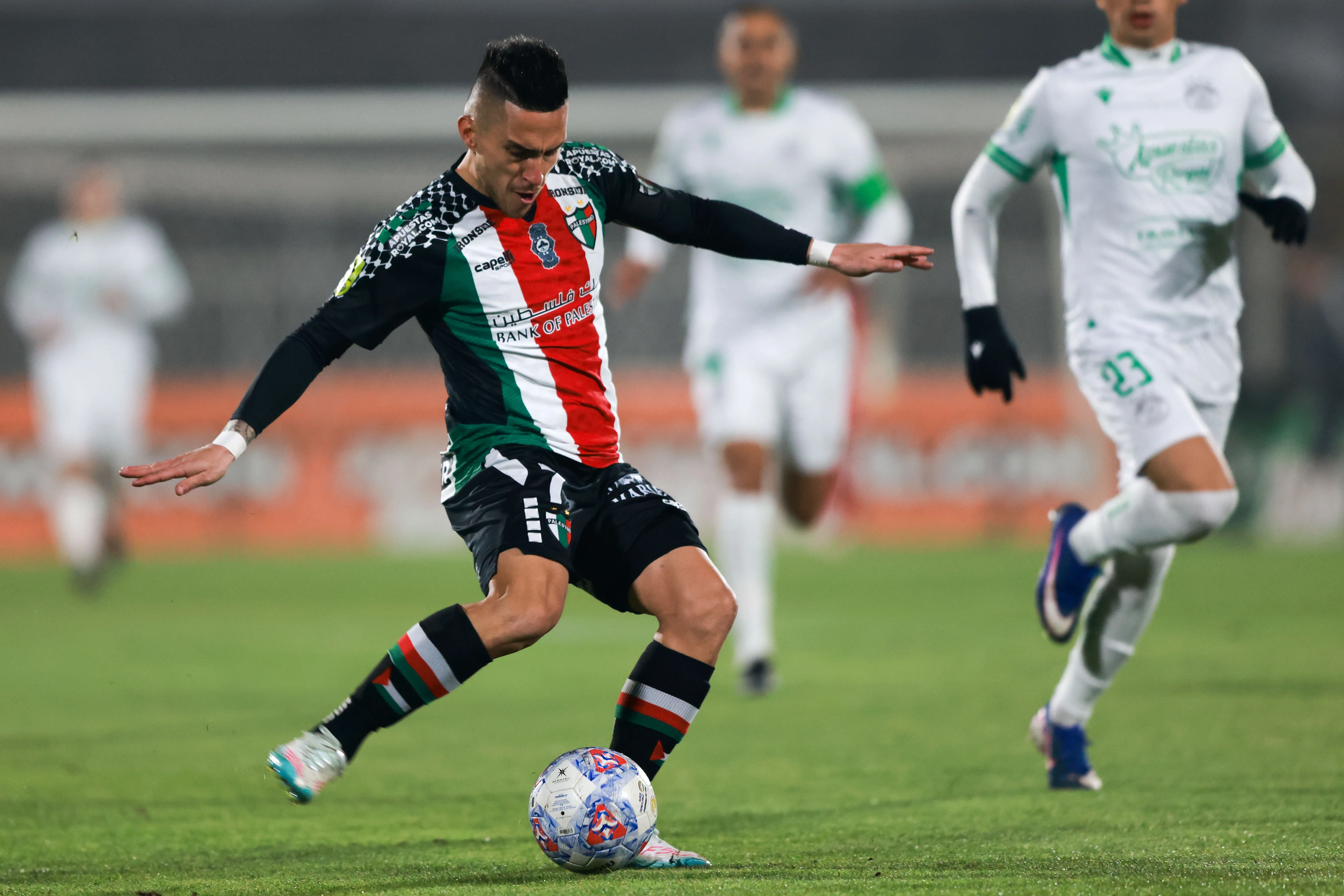 Palestino no pudo imponer su localía ante Audax Italiano. (Foto: Felipe Zanca/Photosport)