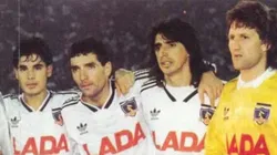 Eduardo Vilches junto a Miguel Ramírez, Lizardo Garrido y Daniel Morón.