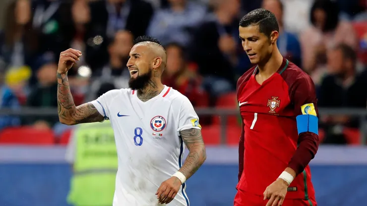 Un futbolista luso recordó a Vidal en la previa del amistoso entre Portugal y Chile.