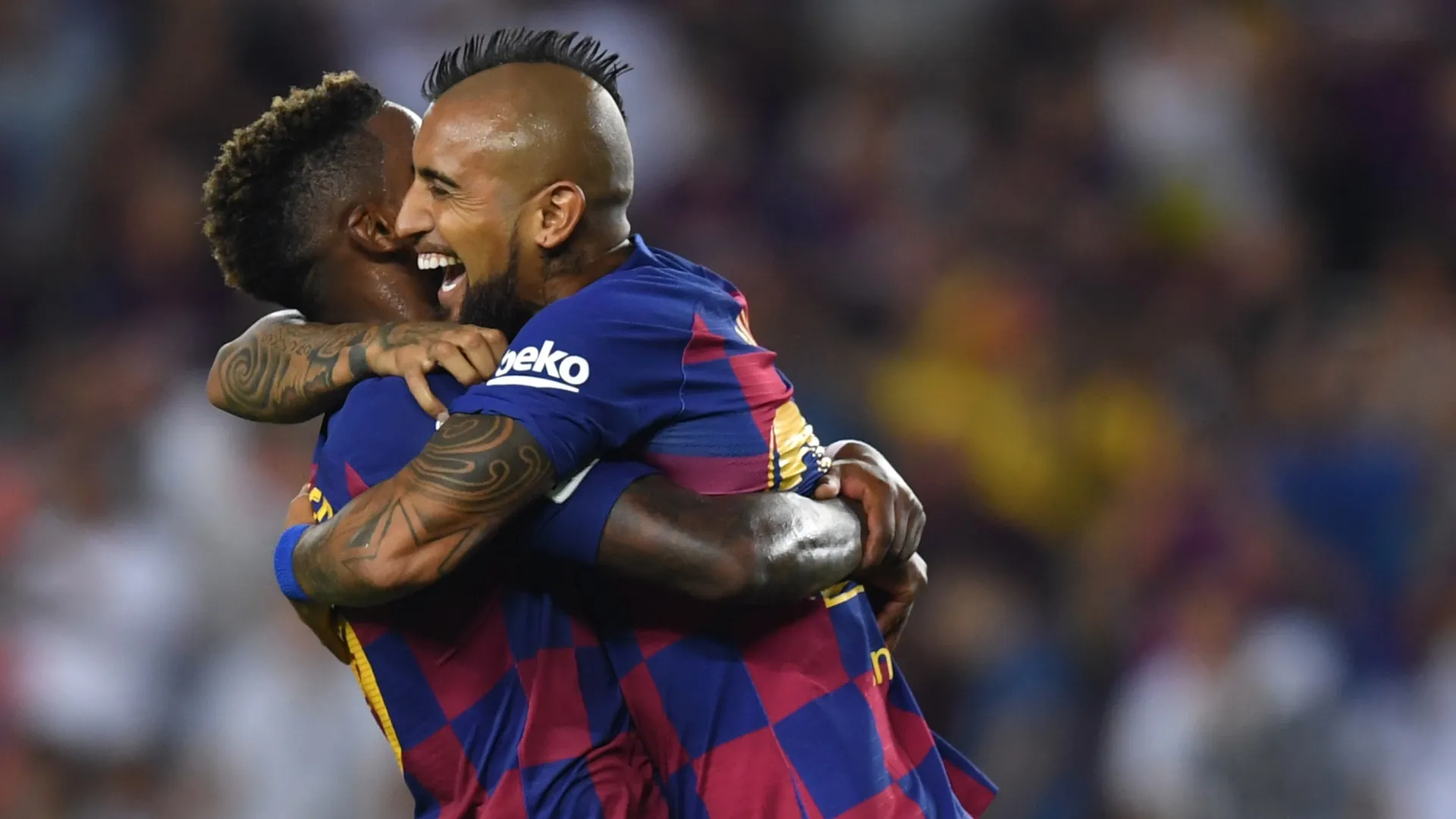 Nelson Semedo junto a Arturo Vidal en el elenco culé | FOTO: Getty Images