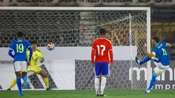 Chile sub 20 perdió ante Brasil en el Estadio Nacional.