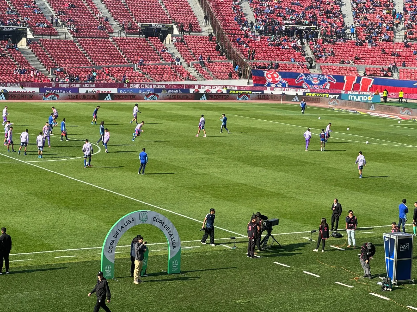 La U y su trabajo precompetitivo antes de enfrentar a Audax Italiano.