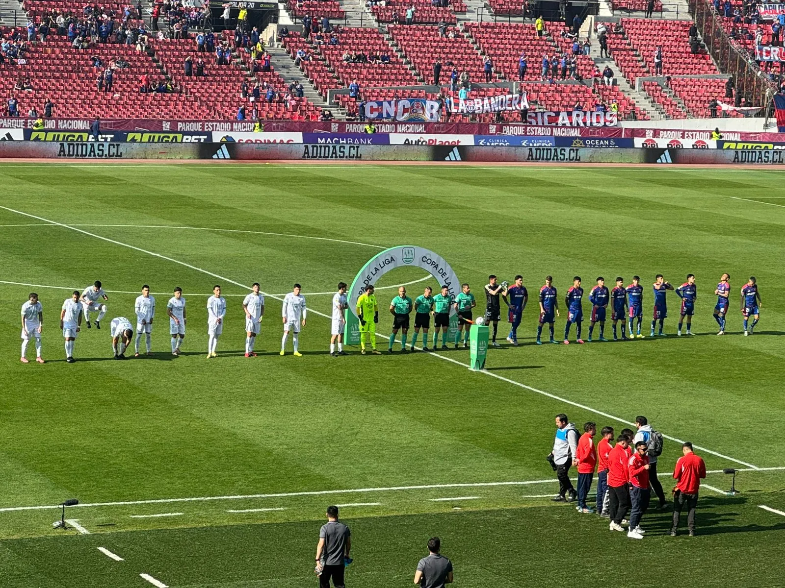 La U recibe a Audax Italiano en el Estadio Nacional.