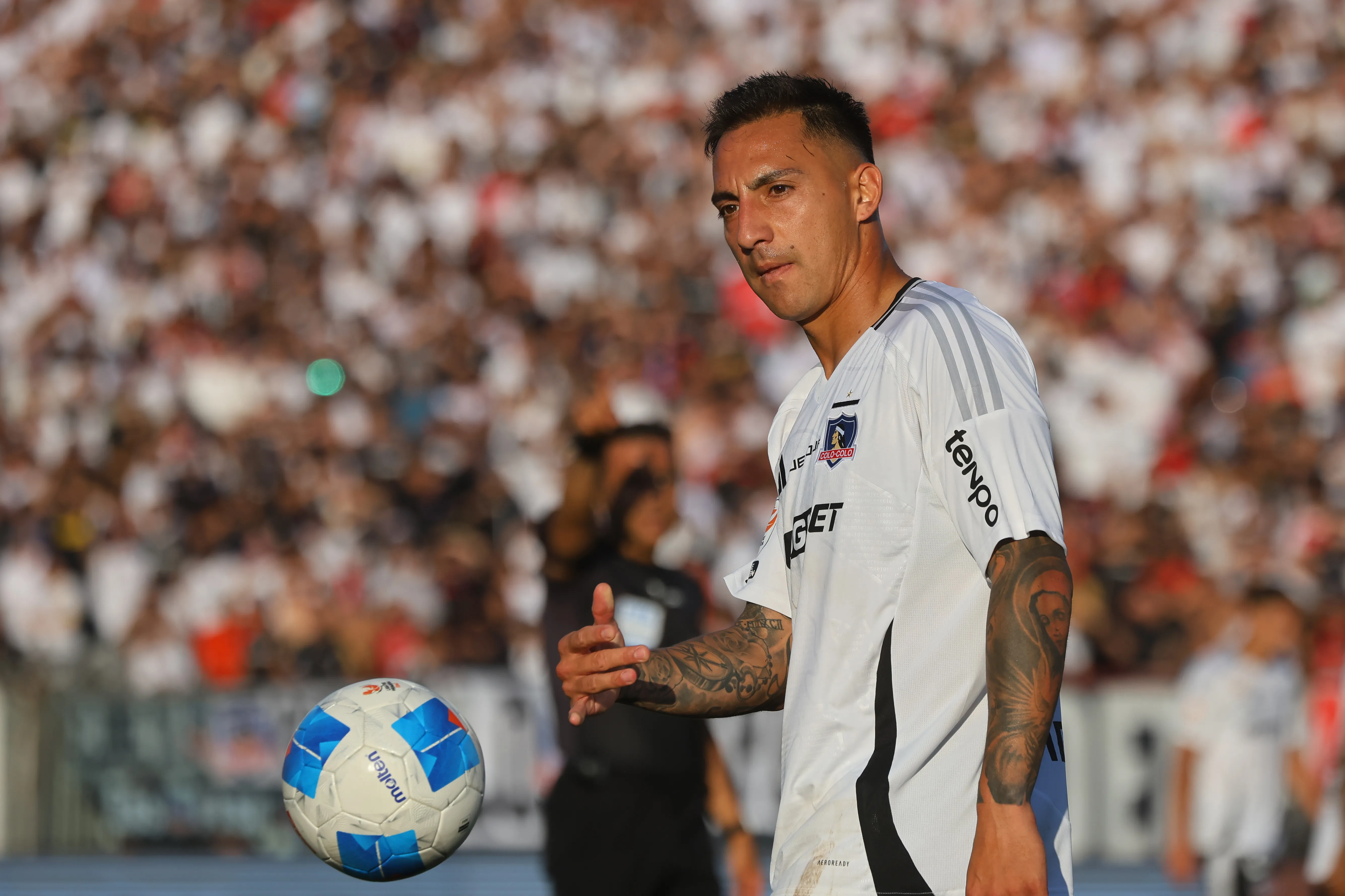 Javier Correa arriesga un castigo en Colo Colo. (Imagen: Photosport)