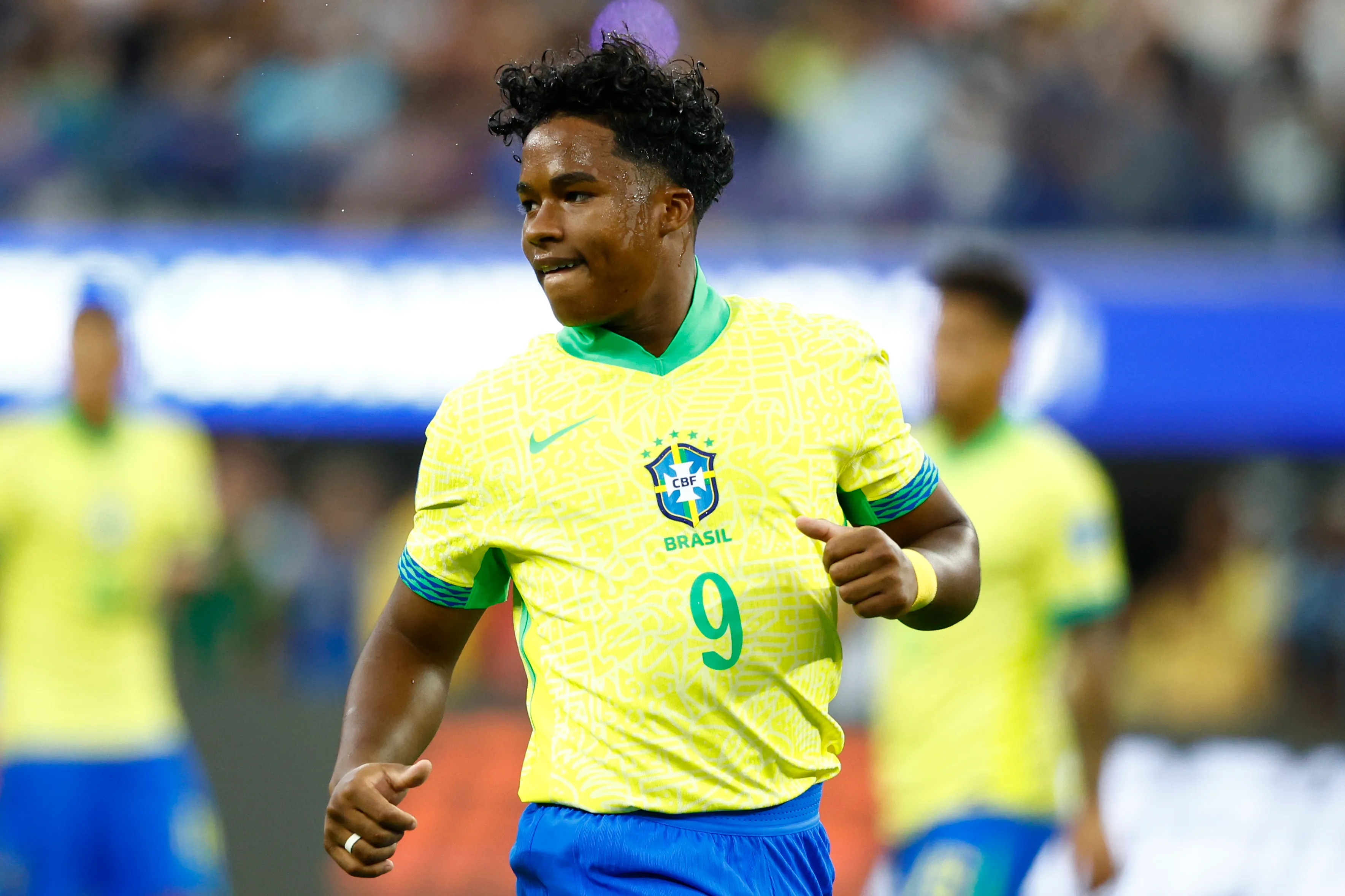 Endrick viene de romperla en el Lyon de Francia (Photo by Ronald Martinez/Getty Images)