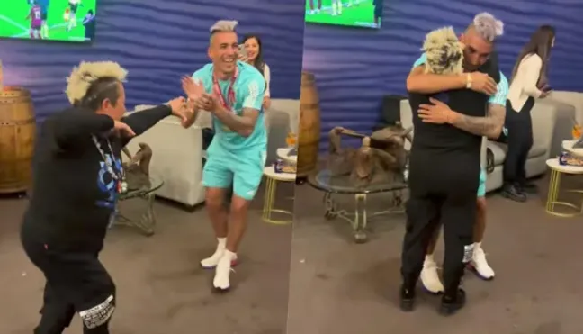 Isabel Berríos y Leandro Fernández formaron una linda amistad en la U | FOTO: Captura