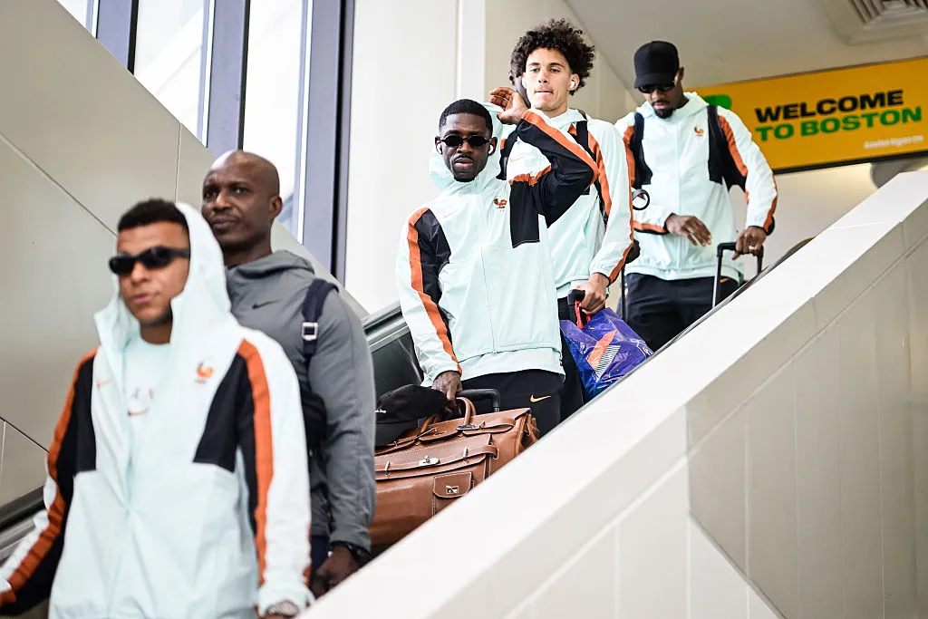 La Selección de Francia llegó el miércoles a Boston, Estados Unidos. (Foto: Jaiden Tripi/Getty Images)