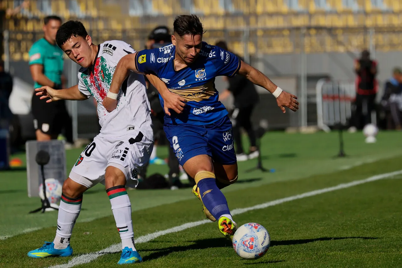 Everton y Palestino chocan en Viña. | Foto: Photosport