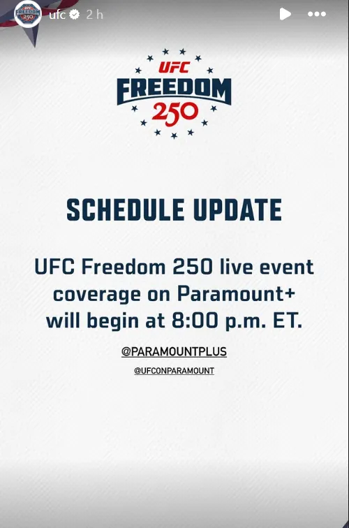 UFC confirma reprogramación de última hora.