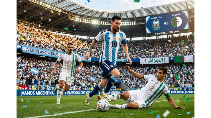 Argentina de Lionel Messi debuta ante Argelia.