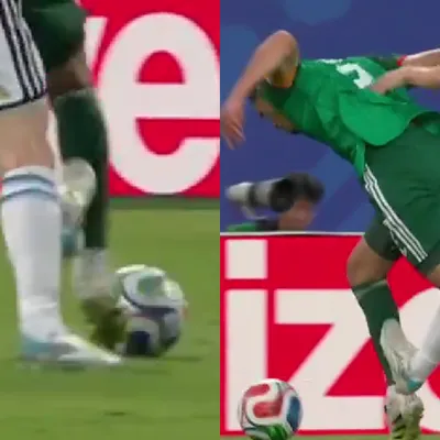¿ERA ROJA?: La brutal falta de Messi que el árbitro "no vio"