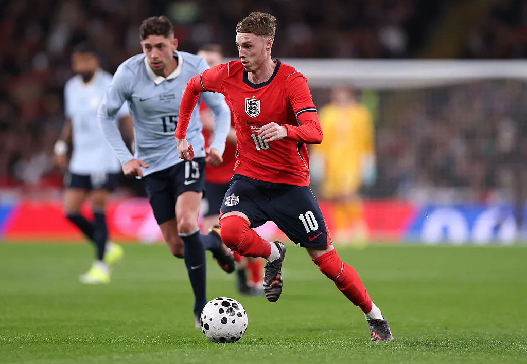 Cole Palmer jugó los amistosos de marzo con Inglaterra. (Foto: Ryan Pierse/Getty Images)
