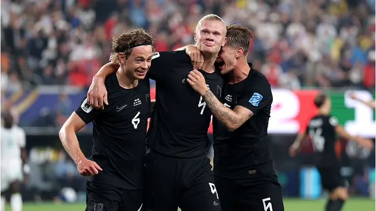 Erling Haaland fue la figura en el triunfo de Noruega vs. Senegal. (Foto: Al Bello/Getty Images)
