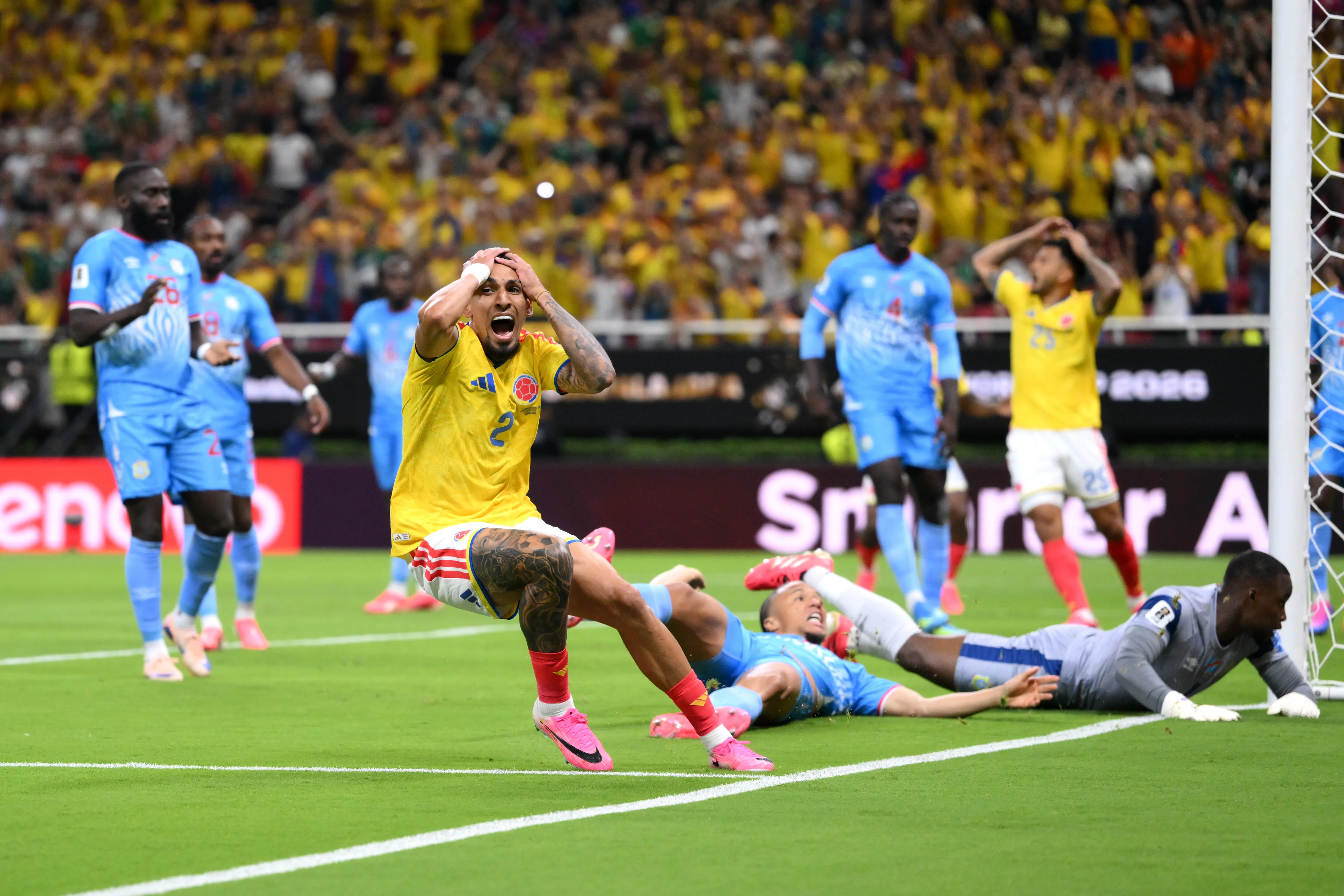 Colombia marcó en la primera parte, pero el gol fue anulado.