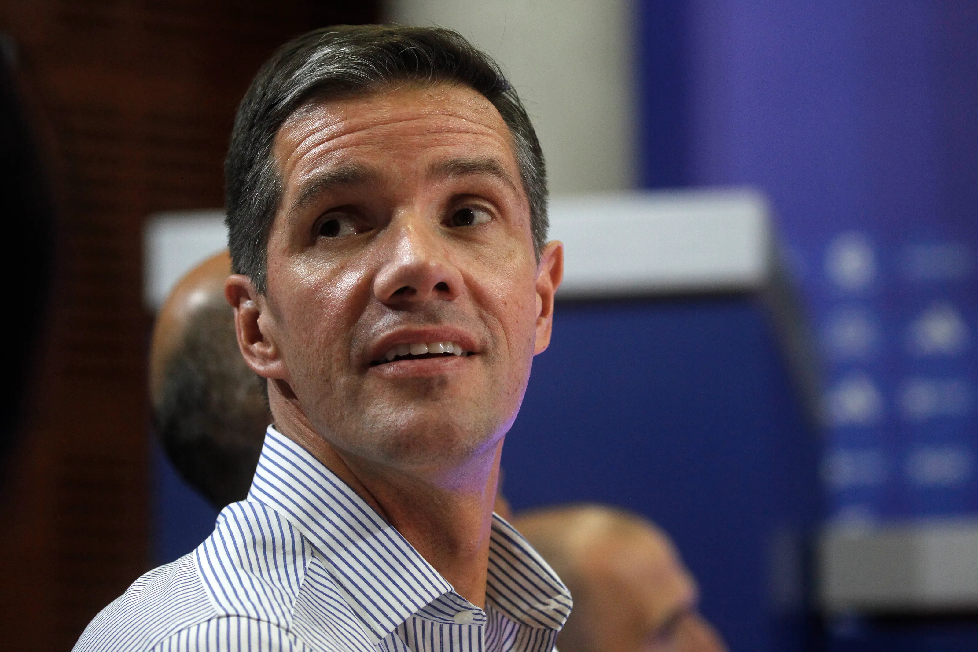 El expresidente de Azul Azul, Michael Clark, acudió a las dependencias de la Fiscalía Oriente para declarar | FOTO: Photosport