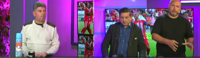 Romai Ugarte está en el panel con Sebastián Roco en Con Camiseta | FOTO: Captura