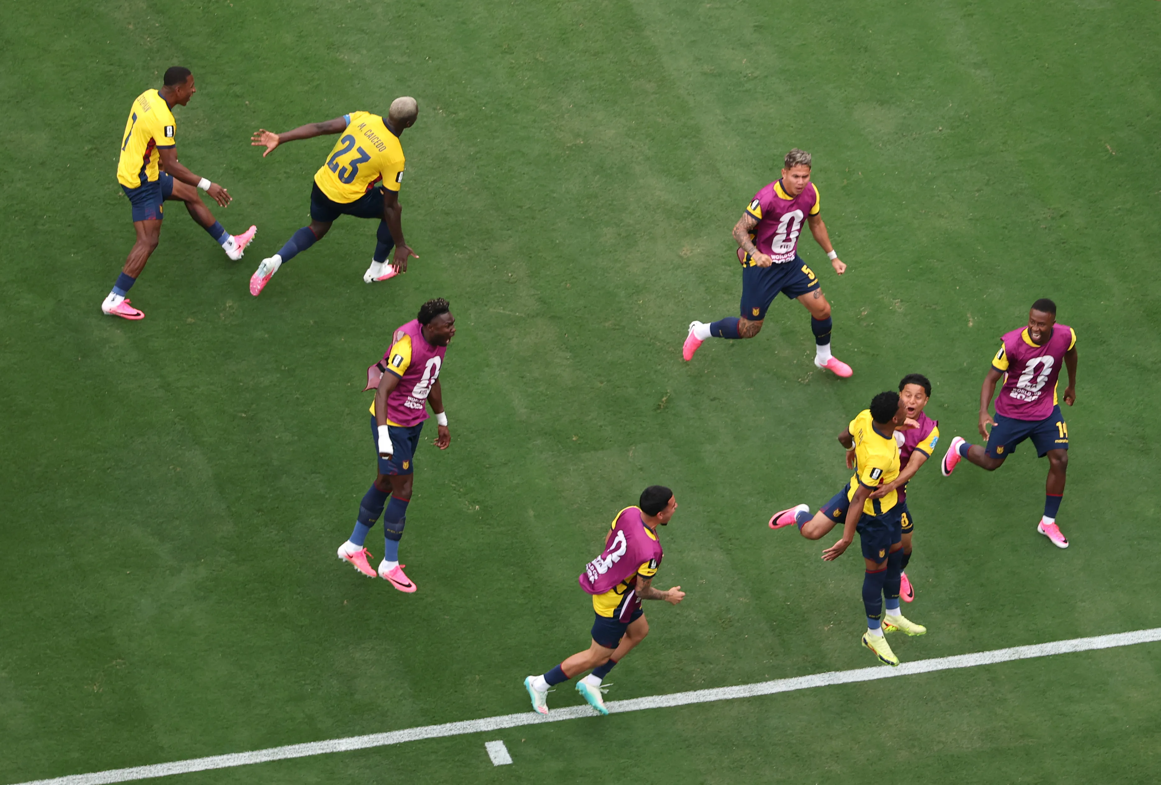 El gol de Gonzalo Plata desató la euforia de los ecuatorianos | FOTO: Al Bello/Getty Images
