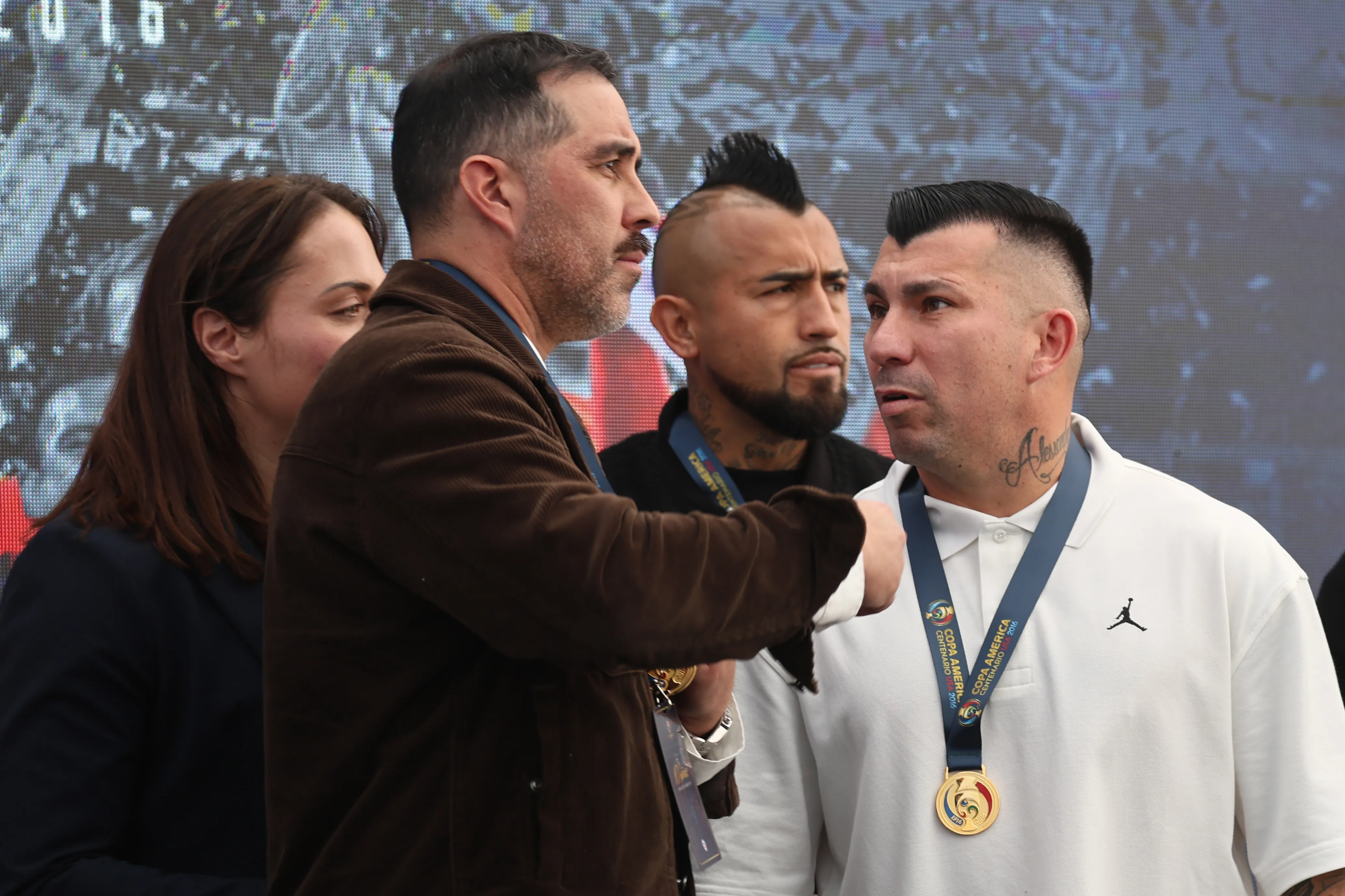 Bravo, Medel y Vidal juntos en Juan Pinto Durán | FOTO: Dragomir Yankovic/Photosport