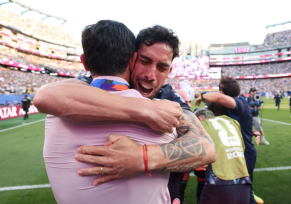Épica paraguaya ante Alemania. | Foto: Getty Images