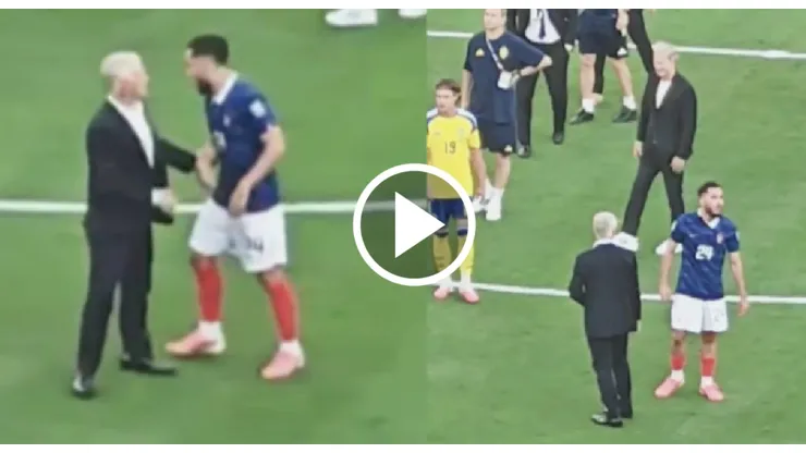 VIDEO | Tensión en Francia: Cherki y Deschamps protagonizan incómodo episodio