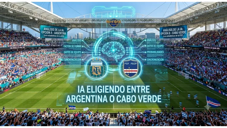 La Inteligencia Artificial define quién ganará entre Argentina y Cabo Verde.