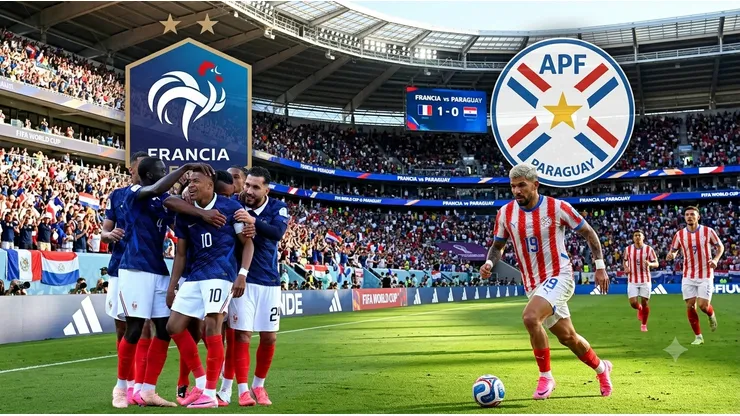 Francia enfrenta a Paraguay con la misión de avanzar a cuartos de final.