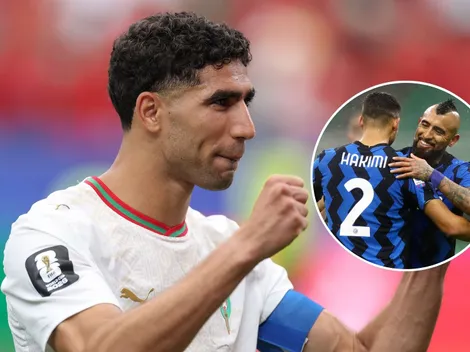 VIDEO: Hakimi se acuerda de Arturo Vidal tras clasificar a cuartos de final