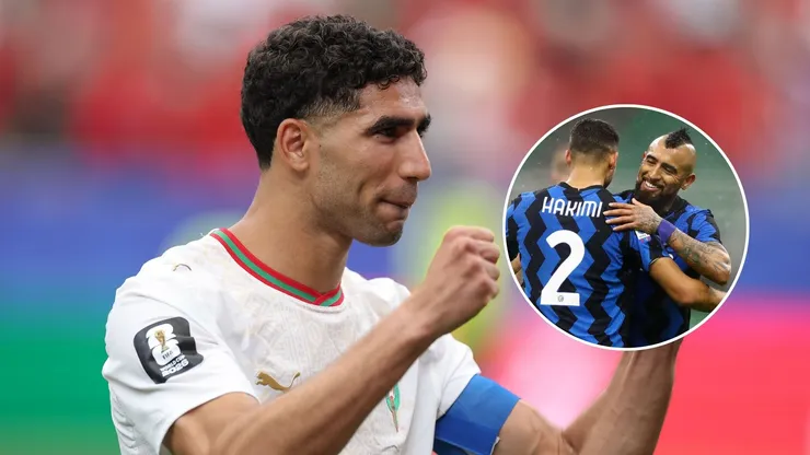 Hakimi recuerda a Arturo Vidal con quien fue compañero en el Inter de Milán. (Foto: Getty Images)