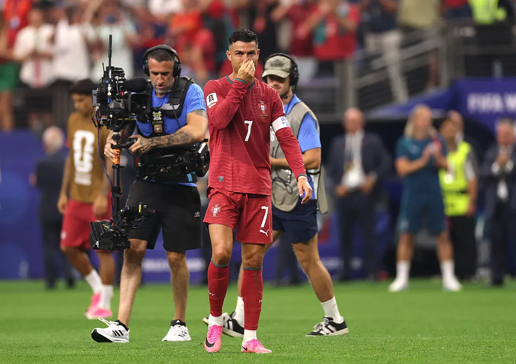 Cristiano Ronaldo se despide del Mundial 2026 (Photo by Lars Baron/Getty Images)
