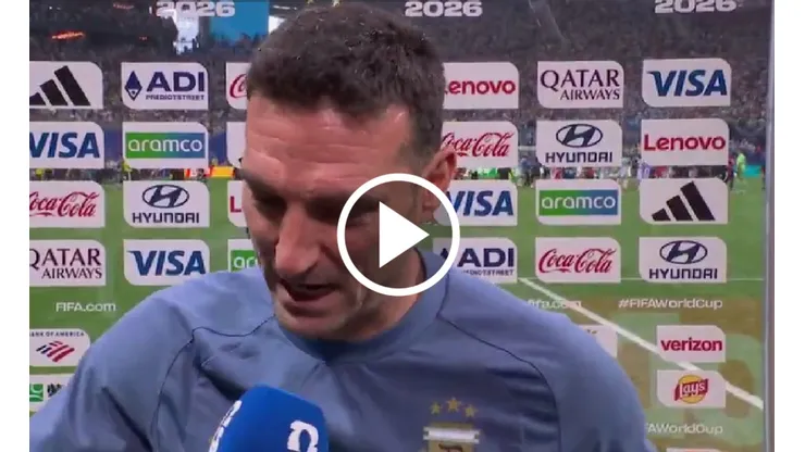 Lionel Scaloni rompe en llanto tras duelo ante los Faraones.