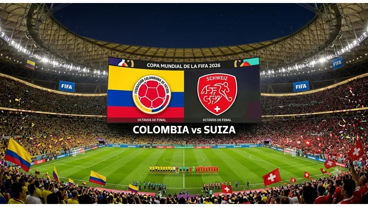 Colombia representa a toda Sudamerica al enfrentarse con Suiza.
