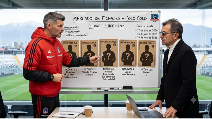 Fernando Ortiz presiona por los refuerzos en Colo Colo. (Foto: IA)