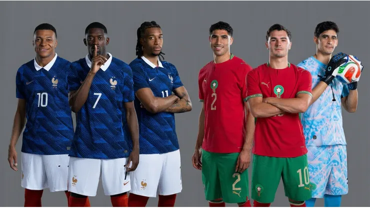 Francia vs Marruecos por los Cuartos de Final del Mundial.