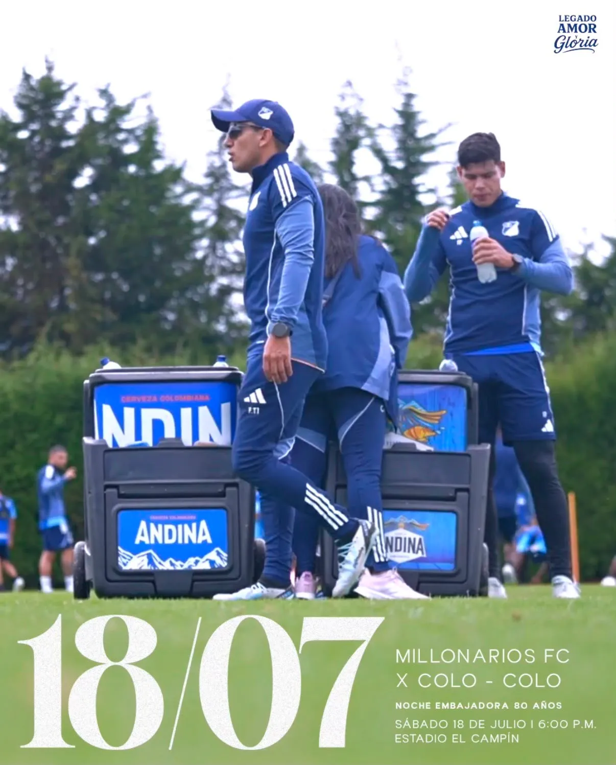 Millonarios confirma la fecha y horario del amistoso con Colo Colo.