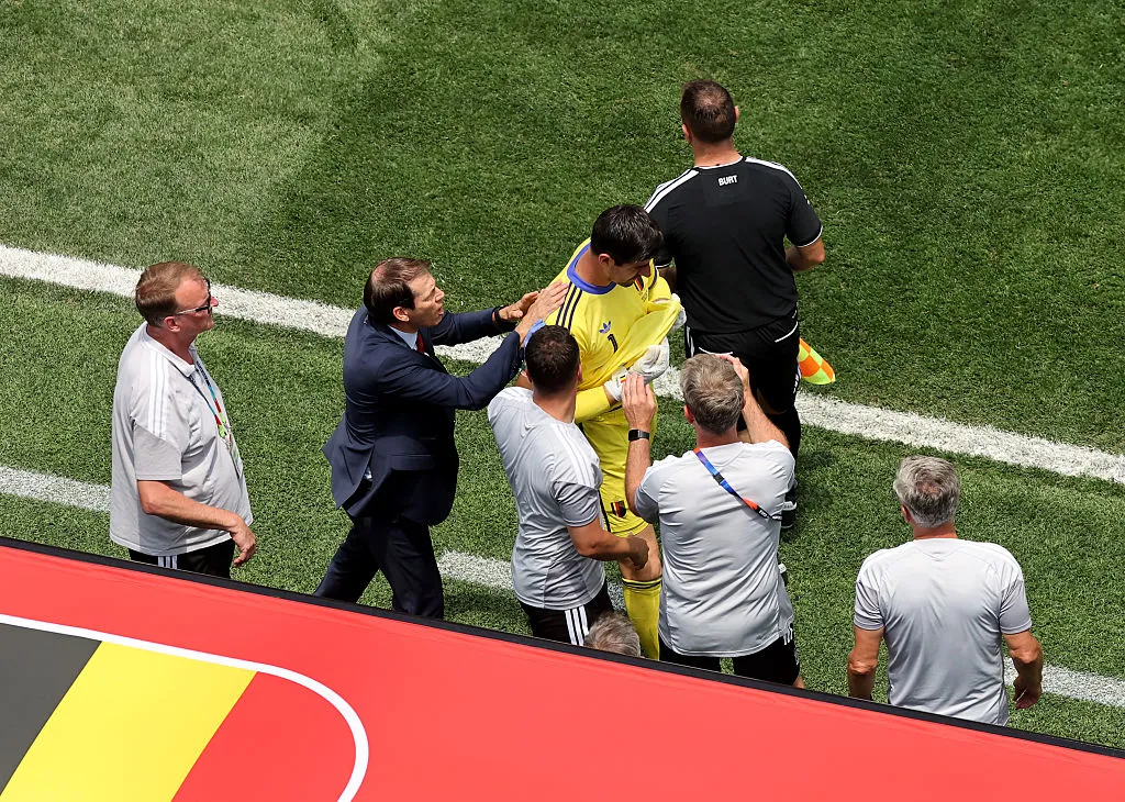 Thibaut Courtois no quedó para nada conforme con su cambio. (Foto: Alex Grimm/Getty Images)