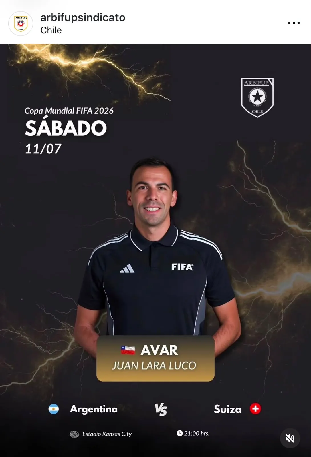 Captura de la publicación de Arbifup en Instagram.
