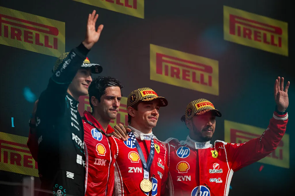 Charles Leclerc viene de ganar en Gran Bretaña. (Foto: Rudy Carezzevoli/Getty Images)