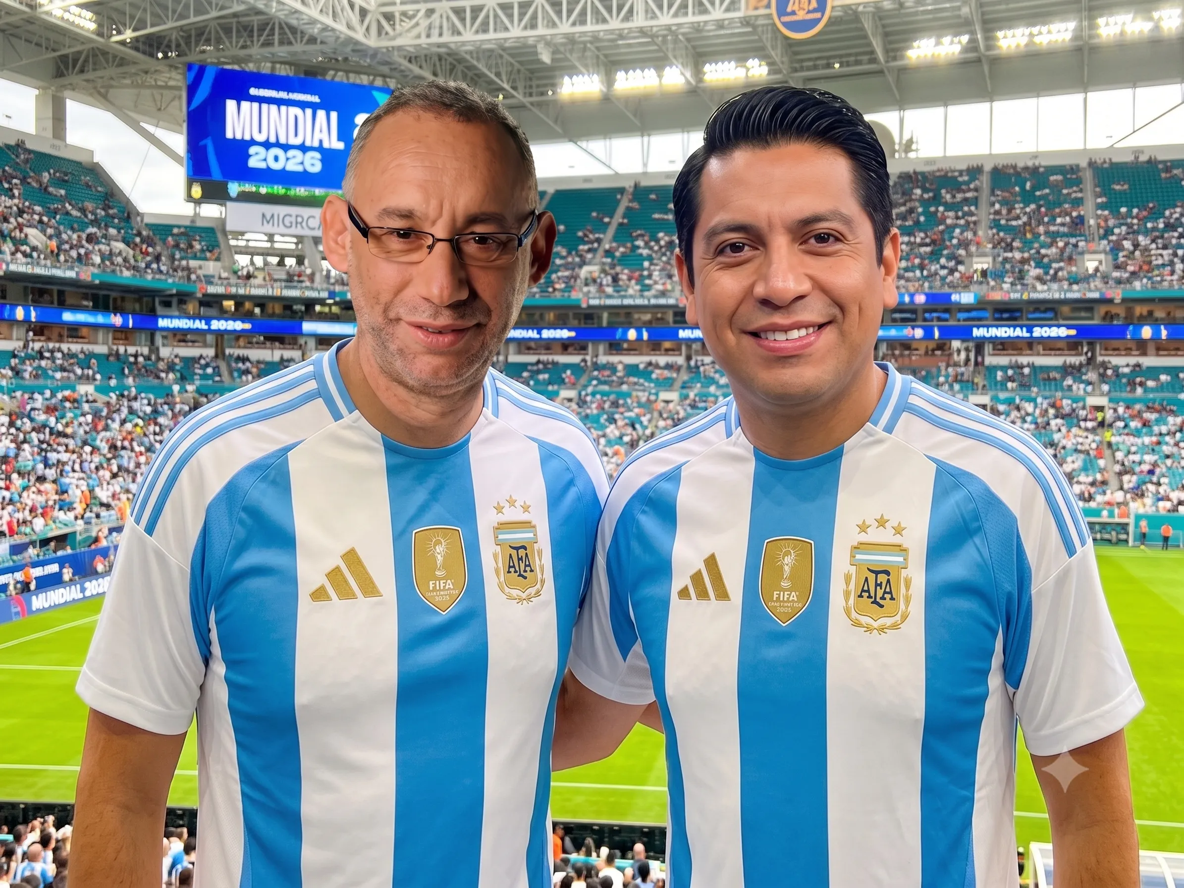 Mauricio Israel y Rodrigo Herrera van por Argentina en esta semifinal del Mundial 2026. (Foto: IA)