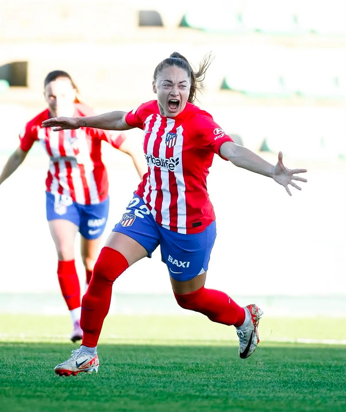 Estefanía Banini fue campeona de la Copa de la Reina con el Atlético de Madrid en 2022-2023.