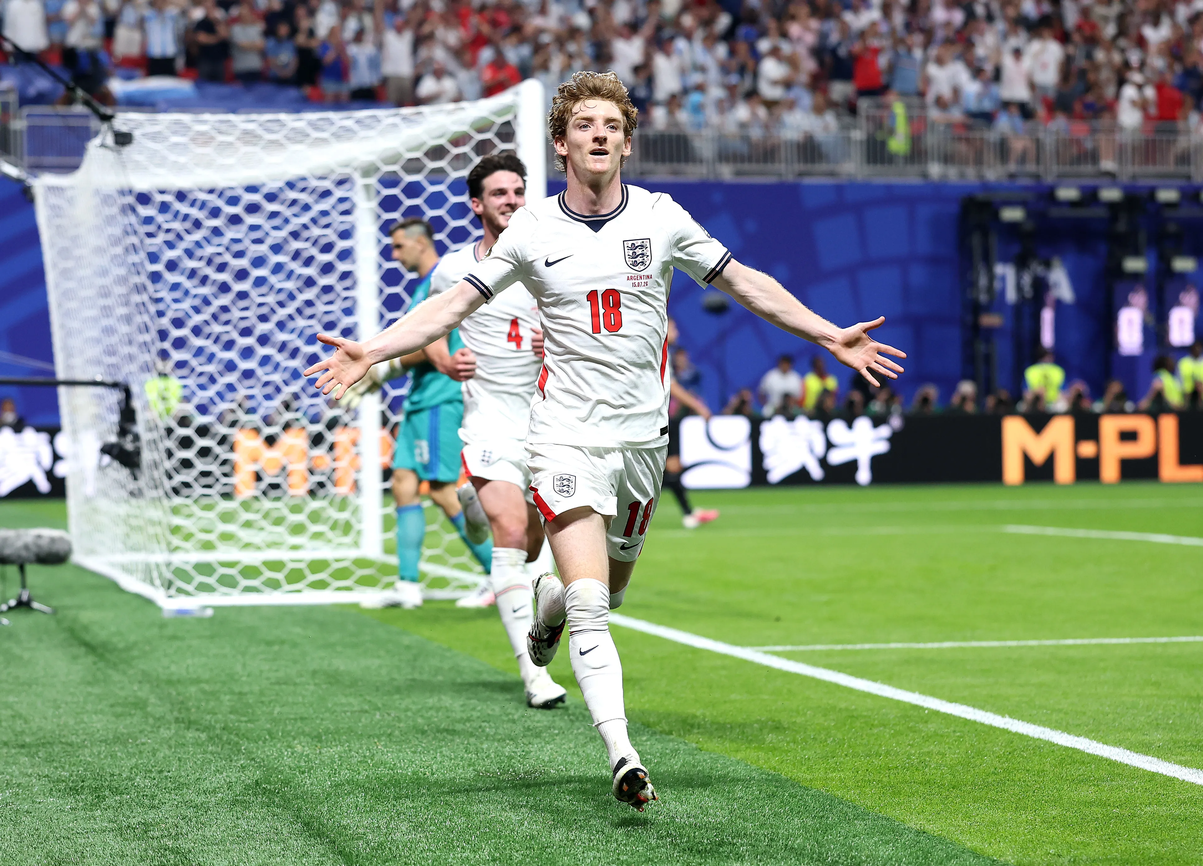 Gordon celebrando su gol ante Argentina | FOTO: Justin Setterfield/Getty Images