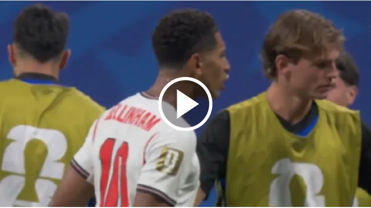 Jude Bellingham protagonizó una agresión tras Inglaterra vs. Argentina. (Foto: Captura)
