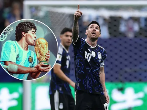 La emocionante dedicatoria de Messi a Maradona tras vencer a Inglaterra